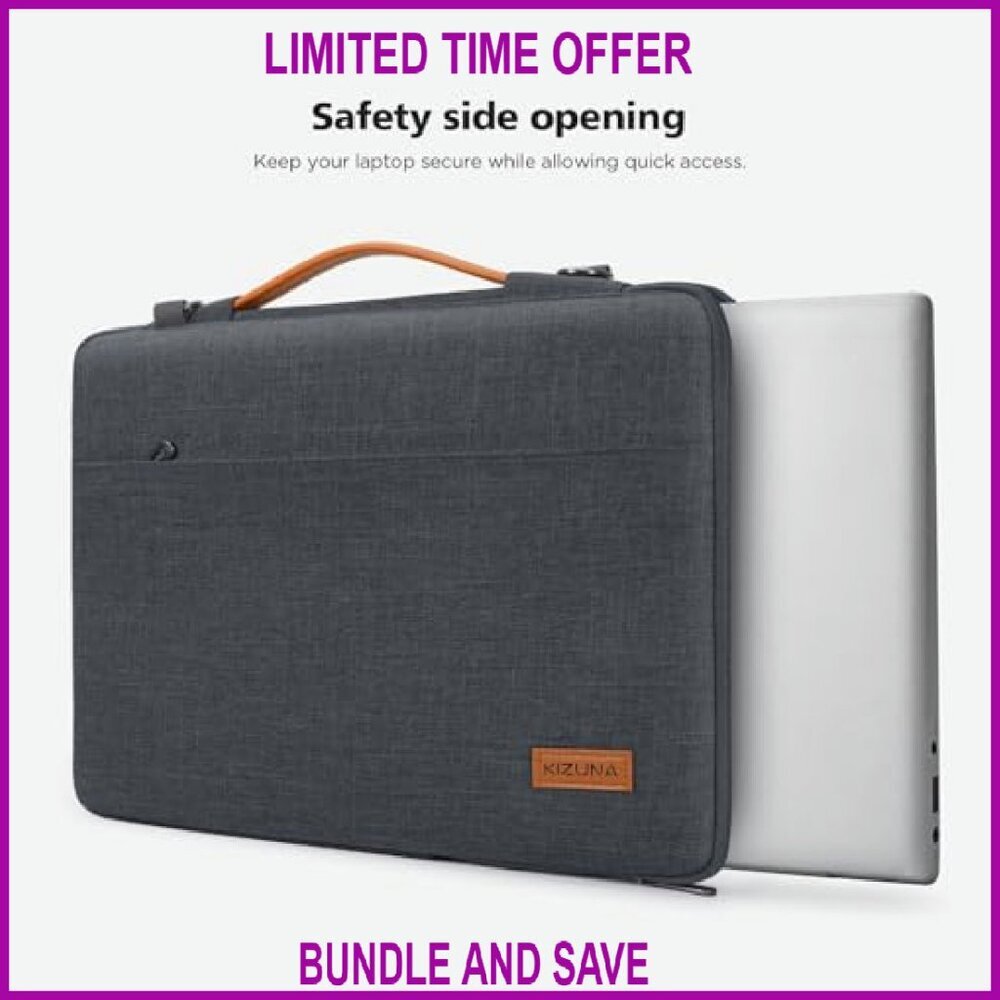 17 Inch Laptop Sleeve Case with Removable Shoulder Strap, Splash-Proof - Picture 5 of 7